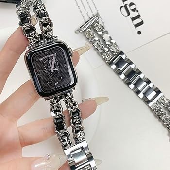 Amazon.co.jp: クロムハーツ アップルウォッチ シルバー Apple